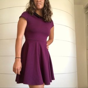 💧AQUA💧Collared Purple Dress - Size L